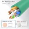 imageCable Matters 10Gbps Snagless Cat 6 Ethernet Cable  25ft Cat 6 Cable Cat6 Cord Ethernet Cord BlackGreen