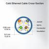 imageCable Matters 10Gbps Snagless Cat 6 Ethernet Cable  25ft Cat 6 Cable Cat6 Cord Ethernet Cord BlackGreen