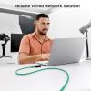 imageCable Matters 10Gbps Snagless Cat 6 Ethernet Cable  25ft Cat 6 Cable Cat6 Cord Ethernet Cord BlackGreen