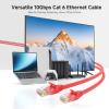 imageCable Matters 10Gbps Snagless Cat 6 Ethernet Cable  25ft Cat 6 Cable Cat6 Cord Ethernet Cord BlackRed