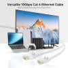 imageCable Matters 10Gbps Snagless Cat 6 Ethernet Cable  25ft Cat 6 Cable Cat6 Cord Ethernet Cord BlackWhite