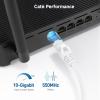 imageCable Matters 10Gbps Snagless Cat 6 Ethernet Cable  25ft Cat 6 Cable Cat6 Cord Ethernet Cord BlackWhite