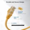 imageCable Matters 10Gbps Snagless Cat 6 Ethernet Cable  25ft Cat 6 Cable Cat6 Cord Ethernet Cord BlackYellow