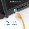 imageCable Matters 10Gbps Snagless Cat 6 Ethernet Cable  25ft Cat 6 Cable Cat6 Cord Ethernet Cord BlackYellow