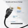 imageCable Matters 10Gbps Snagless Cat 6 Ethernet Cable  25ft Slim Profile Cat 6 Cable Cat6 Cord Thin Ethernet Cord BlackBlack