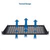 imageCable Matters 1U Server Rack Shelf for 19quot Frame ampamp Cabinet 10quot Depth with 55lbs Weight Capacity Rack Mount Shelf in Black