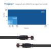 imageCable Matters 40Gbps Short Cat 8 Ethernet Cable  98 Feet  3m Shielded Cat8 Ethernet Cord Cat 8 Cable Category 8 SFTP Cord BlackBlack