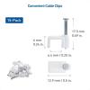 imageCable Matters Cat6 Snagless Long Flat Ethernet Cable 50 ft in White with Nailin Cable Clips