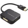 imageCable Matters DisplayPort to HDMI Adapter with VGA and DVI 3in1 Adapter  Supporting 4K Resolution via HDMI