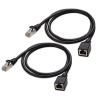 imageCable Matters 10Gbps 2Pack Shielded Cat 6 Ethernet Extension Cable  6ft Shielded Ethernet Extender Cat6 Extension Cable3 Feet