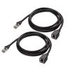 imageCable Matters 10Gbps 2Pack Shielded Cat 6 Ethernet Extension Cable  6ft Shielded Ethernet Extender Cat6 Extension Cable6 Feet