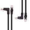 imageCable Matters 10Gbps ComboPack 90 Degree Cat 6 Ethernet Cable  7ft Cat6 Right Angle Ethernet Cable Right Angle Up and Down Connectors7 Feet