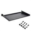 imageCable Matters 1U Server Rack Shelf for 19quot Frame ampamp Cabinet 10quot Depth with 55lbs Weight Capacity Rack Mount Shelf in Black