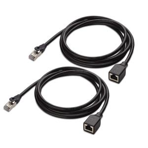 imageCable Matters 10Gbps 2Pack Shielded Cat 6 Ethernet Extension Cable  6ft Shielded Ethernet Extender Cat6 Extension Cable6 Feet