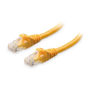 imageCable Matters 10Gbps Snagless Cat 6 Ethernet Cable  25ft Cat 6 Cable Cat6 Cord Ethernet Cord BlackYellow