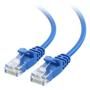 imageCable Matters 10Gbps Snagless Cat 6 Ethernet Cable  25ft Slim Profile Cat 6 Cable Cat6 Cord Thin Ethernet Cord BlackBlue