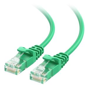 imageCable Matters 10Gbps Snagless Cat 6 Ethernet Cable  25ft Slim Profile Cat 6 Cable Cat6 Cord Thin Ethernet Cord BlackGreen