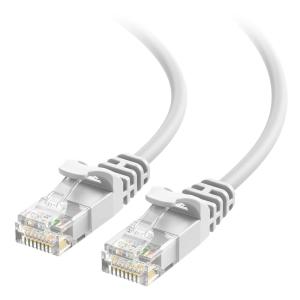 imageCable Matters 10Gbps Snagless Cat 6 Ethernet Cable  25ft Slim Profile Cat 6 Cable Cat6 Cord Thin Ethernet Cord BlackWhite