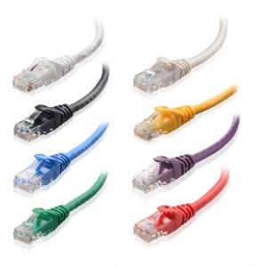 imageCable Matters 8Pack Snagless Short Cat 5e Ethernet Cable  1ft Gigabit Cat5e Cable Cat5e Ethernet Cord MulticoloredMulticolored