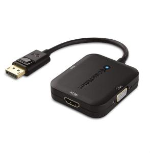 imageCable Matters DisplayPort to HDMI Adapter with VGA and DVI 3in1 Adapter  Supporting 4K Resolution via HDMI